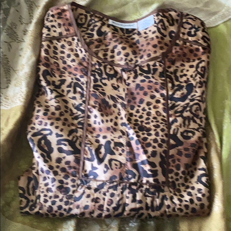 Leopard-Print Blouse
